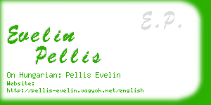 evelin pellis business card